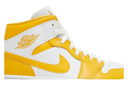 Jordan 1 Mid White University Gold (Women's)