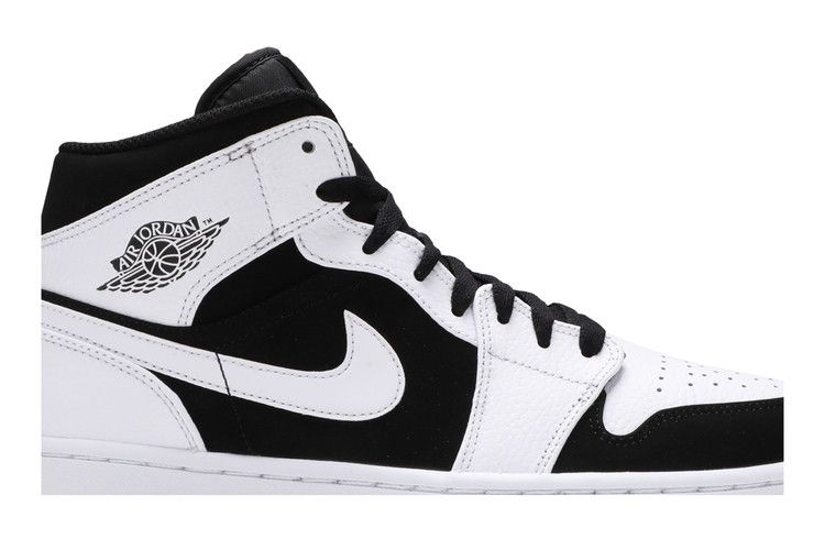 Jordan 1 Mid White Black