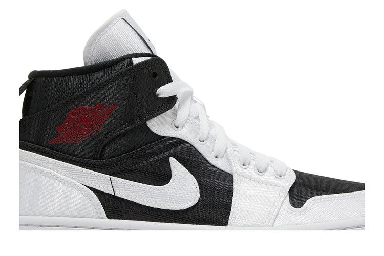 Jordan 1 Mid SE Utility Canvas White Black Gym Red (Women's)