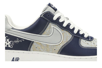 Nike Air Force 1 Mr Cartoon Blue Tattoo (Spiderweb)