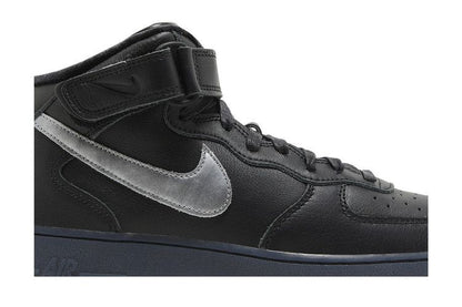 Nike Air Force 1 Mid PRM Black Metallic Silver