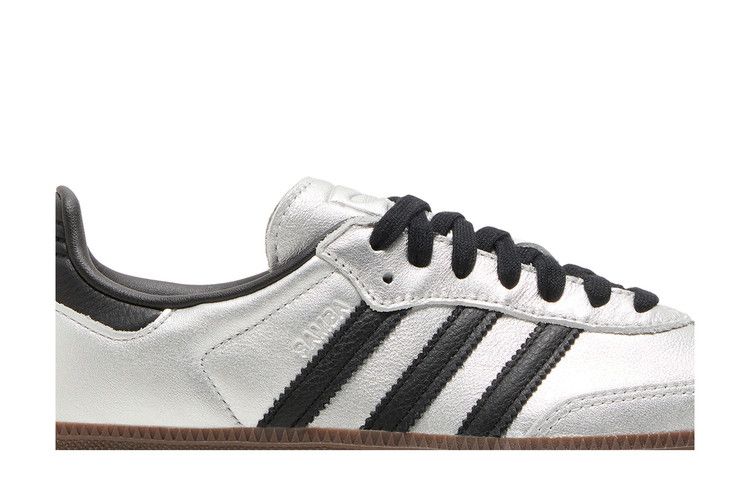 adidas Samba OG Silver Metallic Black Gum (Women's)