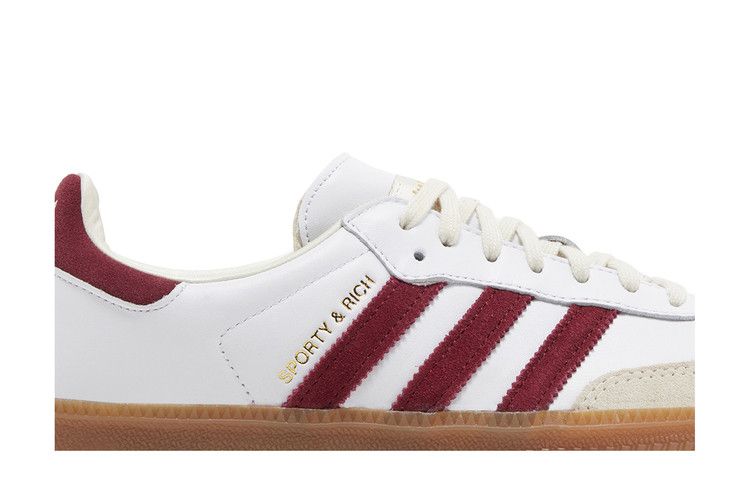 adidas Samba Sporty & Rich White Collegiate Burgundy