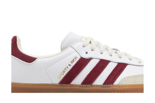 adidas Samba Sporty & Rich White Collegiate Burgundy