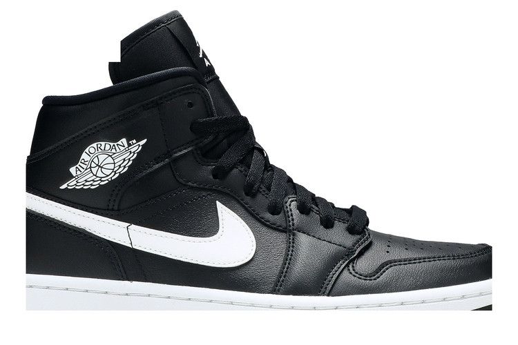 Jordan 1 Mid Black White (Women's)
