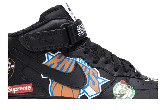 Nike Air Force 1 Mid Supreme NBA Black