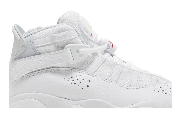 Jordan 6 Rings White Red Sole