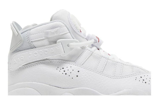 Jordan 6 Rings White Red Sole