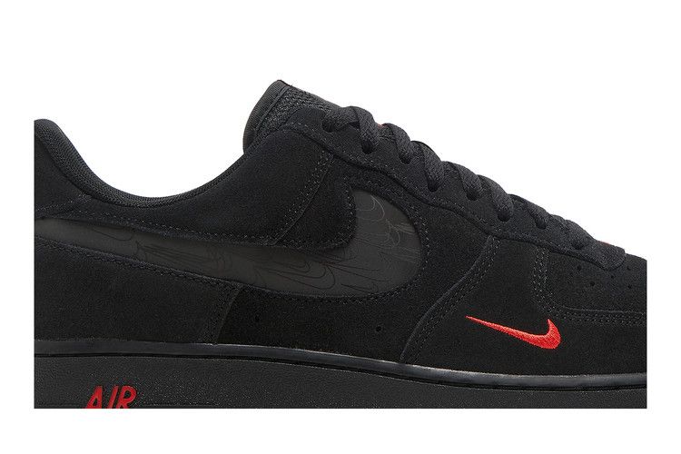 Nike Air Force 1 Low Multi-Swoosh Black Crimson