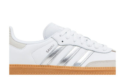 adidas Samba OG White Silver Metallic Grey (Women's)