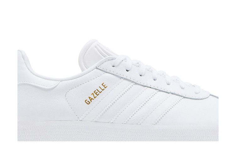 adidas Gazelle White/White-Gold Metallic