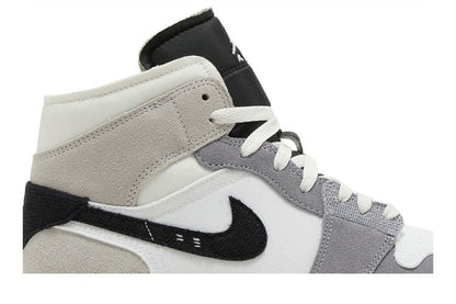 Jordan 1 Mid SE Craft White Cement Grey Black
