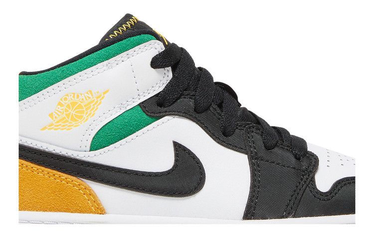 Jordan 1 Mid SE White Laser Orange Lucky Green (PS)