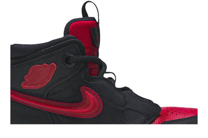 Jordan 1 High React Black Noble Red