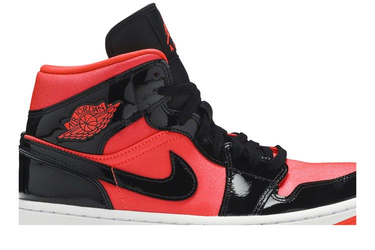 Jordan 1 Mid Hot Punch Black (Women's)