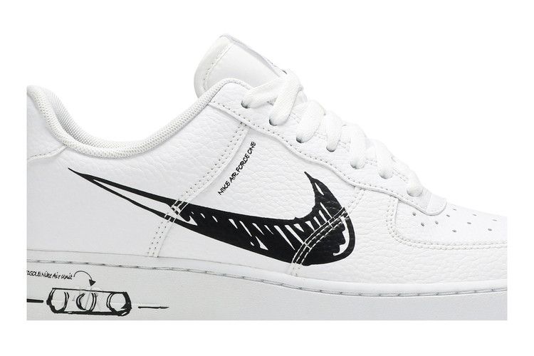 Nike Air Force 1 Low Sketch White Black
