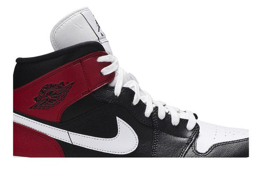 Jordan 1 Mid Black Noble Red (Women's)