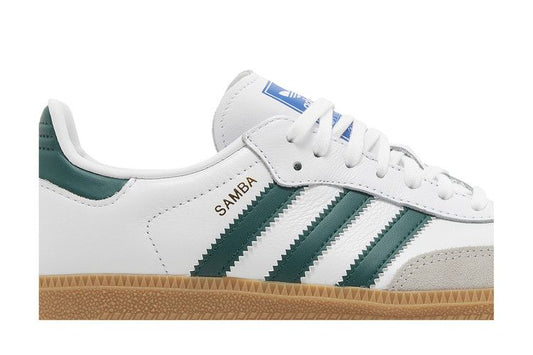 adidas Samba OG White Collegiate Green Gum (Kids)
