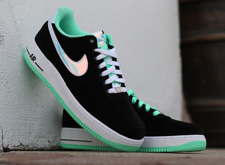 Nike Air Force 1 Low Black Green Glow