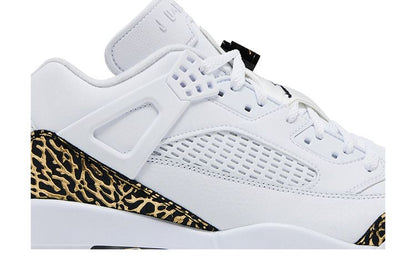 Jordan Spizike Low White Metallic Gold