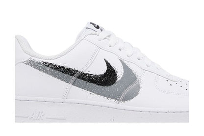 Nike Air Force 1 Low '07 Spray Paint Swoosh White Black Grey