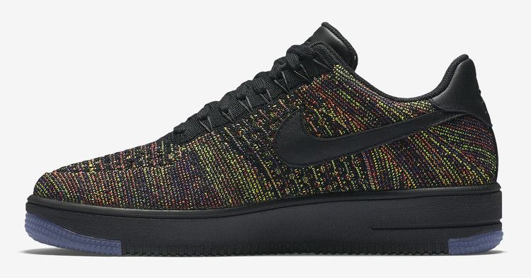 Nike Air Force 1 Low Flyknit Black Multi-Color