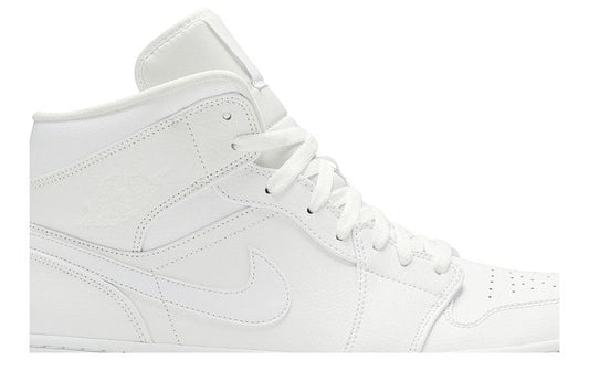 Jordan 1 Mid Triple White (2019)