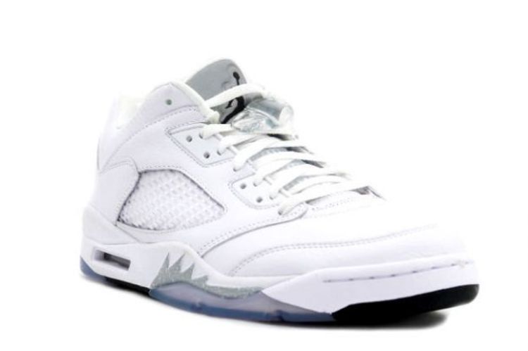 Jordan 5 Retro Low Metallic White (Women's)