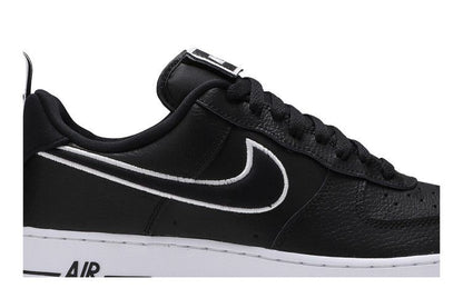Nike Air Force 1 Low Black White Contrast Swoosh