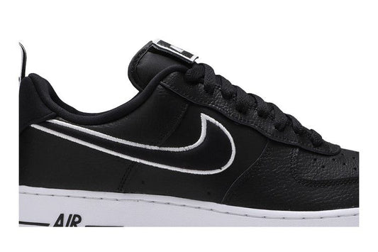 Nike Air Force 1 Low Black White Contrast Swoosh