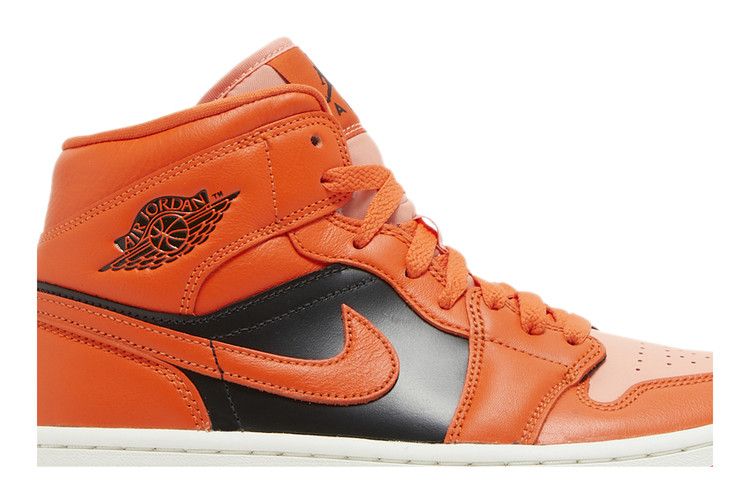 Jordan 1 Mid SE Rush Orange Crimson Bliss (Women's)