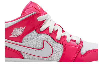 Jordan 1 Mid Hyper Pink White (PS)
