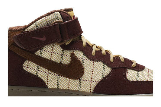 Nike Air Force 1 Mid Plaid Brown
