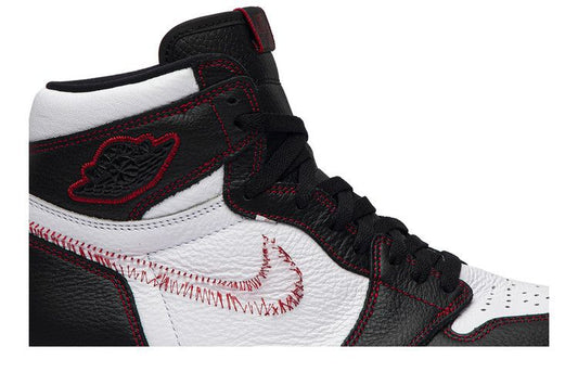 Jordan 1 Retro High Defiant White Black Gym Red