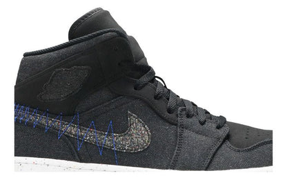 Jordan 1 Mid Crater Black