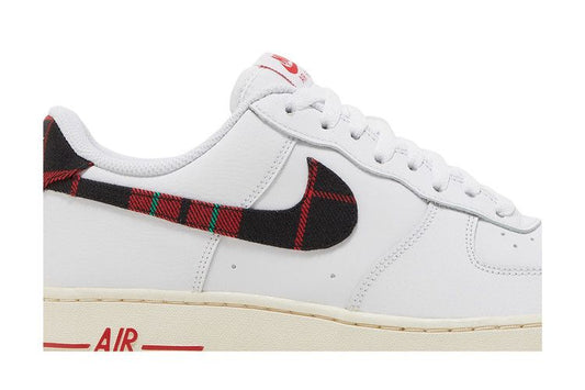 Nike Air Force 1 Low '07 LV8 Tartan Plaid White University Red