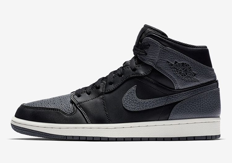 Jordan 1 Retro Mid Black Dark Grey