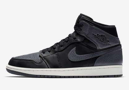 Jordan 1 Retro Mid Black Dark Grey