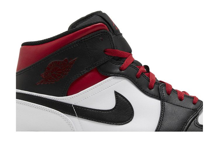 Jordan 1 Mid Gym Red Black Toe