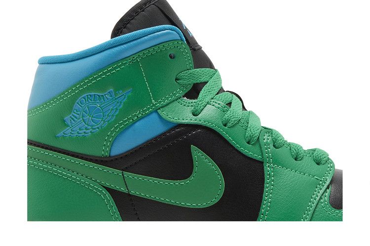 Jordan 1 Mid Lucky Green Aquatone (Women's)