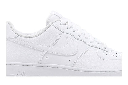 Nike Air Force 1 Low Triple White Tumbled Leather
