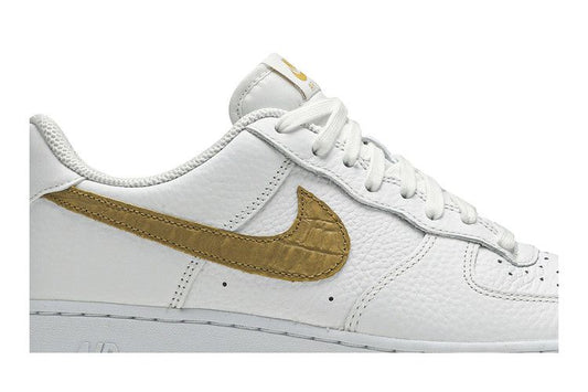 Nike Air Force 1 Low Pony Hair Snakeskin Club Gold