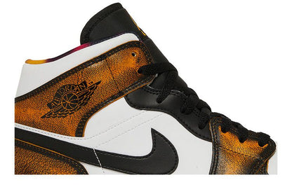 Jordan 1 Mid SE Orange Wear Away