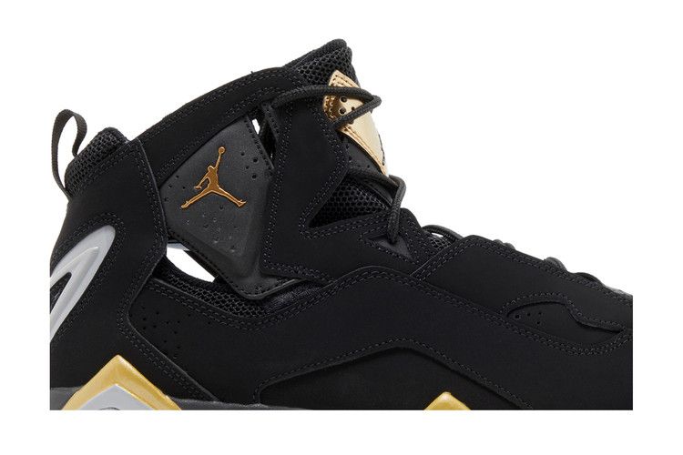 Jordan True Flight Black Metallic Gold