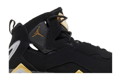 Jordan True Flight Black Metallic Gold