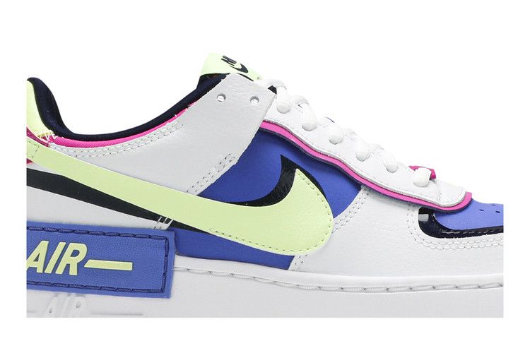 Nike Air Force 1 Low Shadow White Sapphire Barely Volt (Women's)