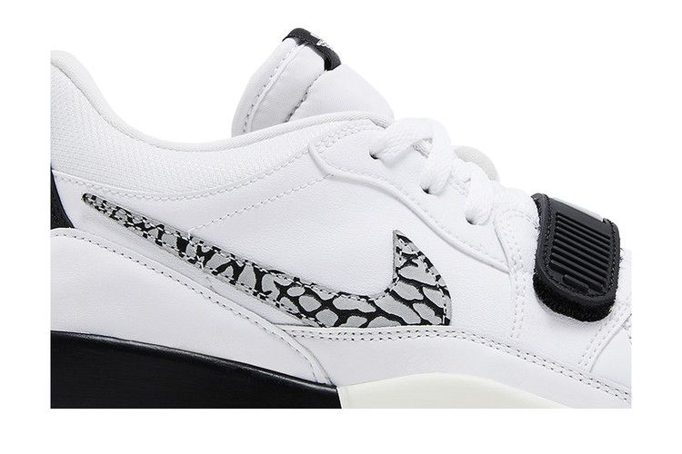 Jordan Legacy 312 Low White Black Elephant Swoosh