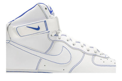Nike Air Force 1 High White Royal Blue Contrast Stitch