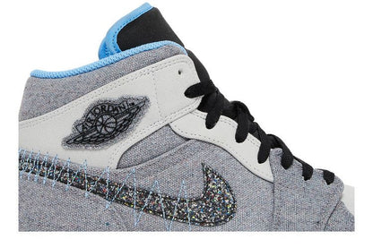 Jordan 1 Mid Crater Grey University Blue