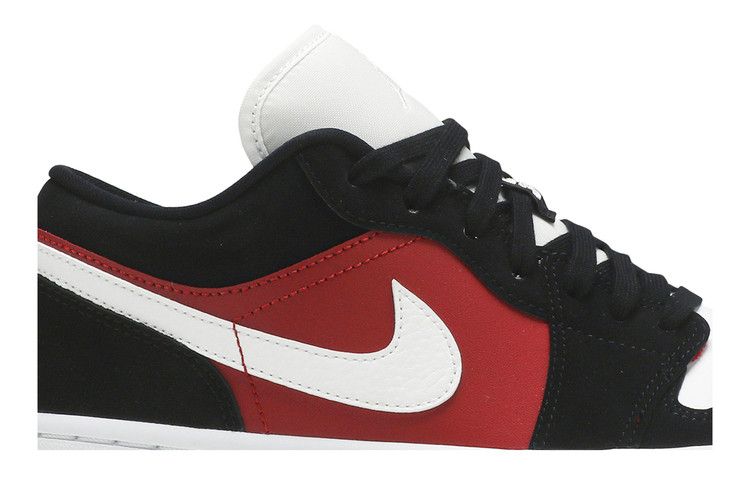 Jordan 1 Low Black White Gym Red (Women's)